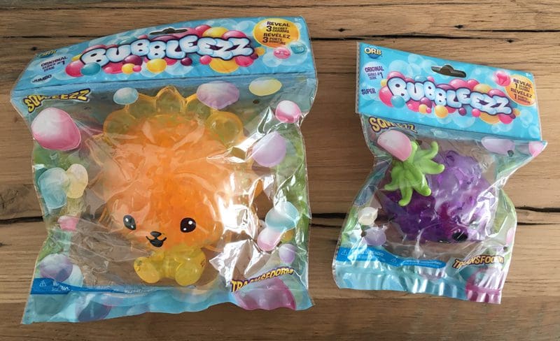 Bubbleezz squishies verpakking