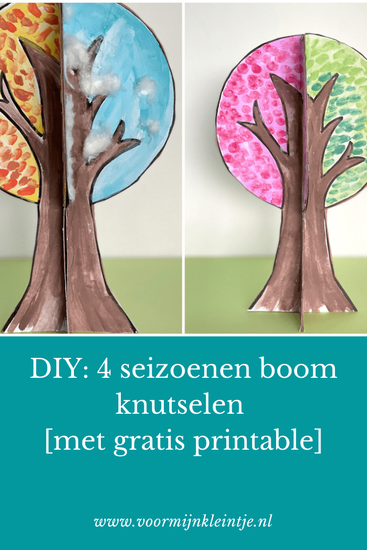 DIY: 4 seizoenen boom knutselen [met printable] Voormijnkleintje.nl