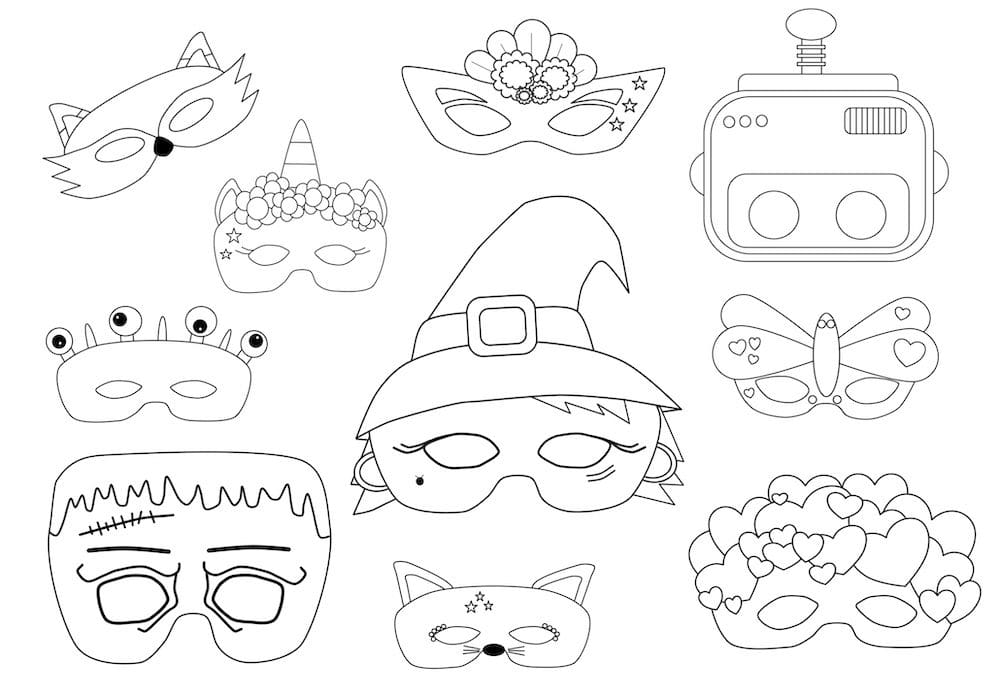 deur Troosteloos Verrijken Maskers maken (lekker makkelijk met deze printables)