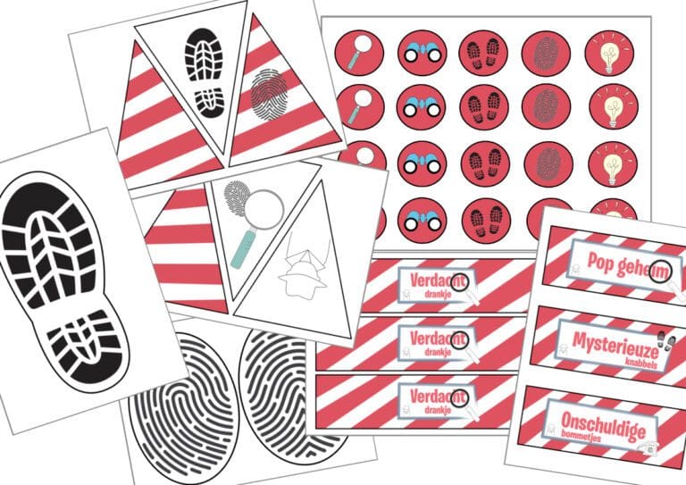 Detective kinderfeestje; leuke ideeën en spelletjes én printables