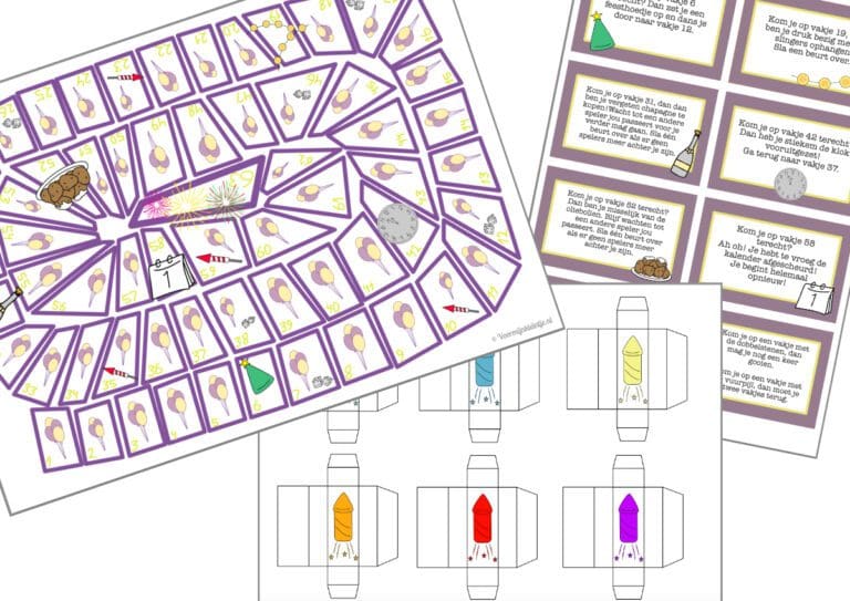 Spelletjes voor oud en nieuw om zelf te printen Voormijnkleintje.nl