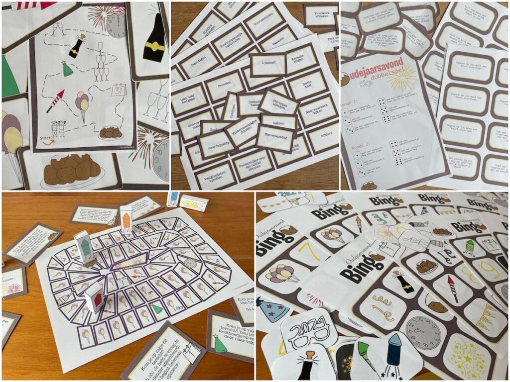 spelletjes oud en nieuw printen