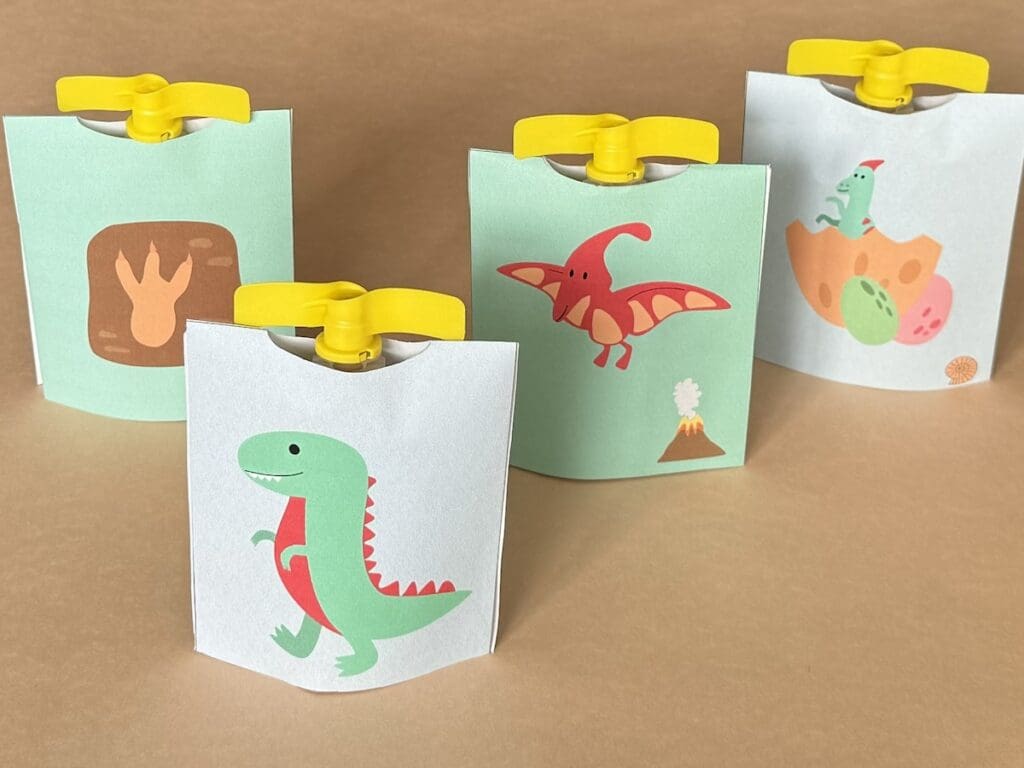 knijpfruit wikkel dino