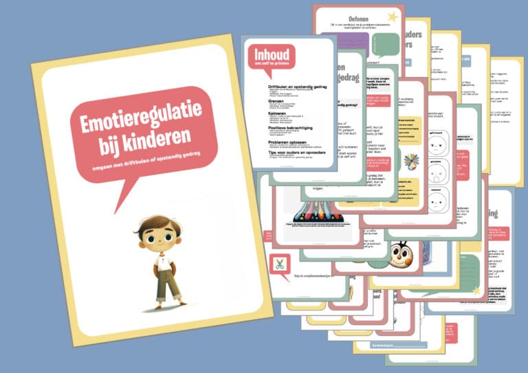 Emotieregulatie bij kinderen met oefeningen en werkbladen