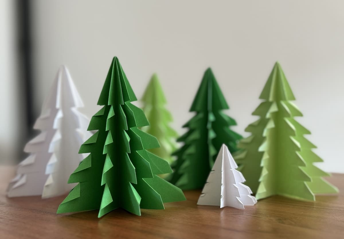Kijk hoe leuk: zelf een kerstboom vouwen | Voormijnkleintje.nl